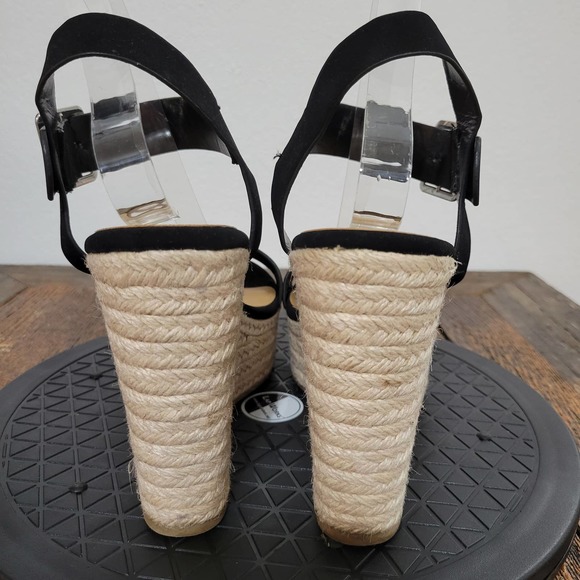 Soda Ankle Strap Open Toe Wedge Sandals - Picture 5 of 7